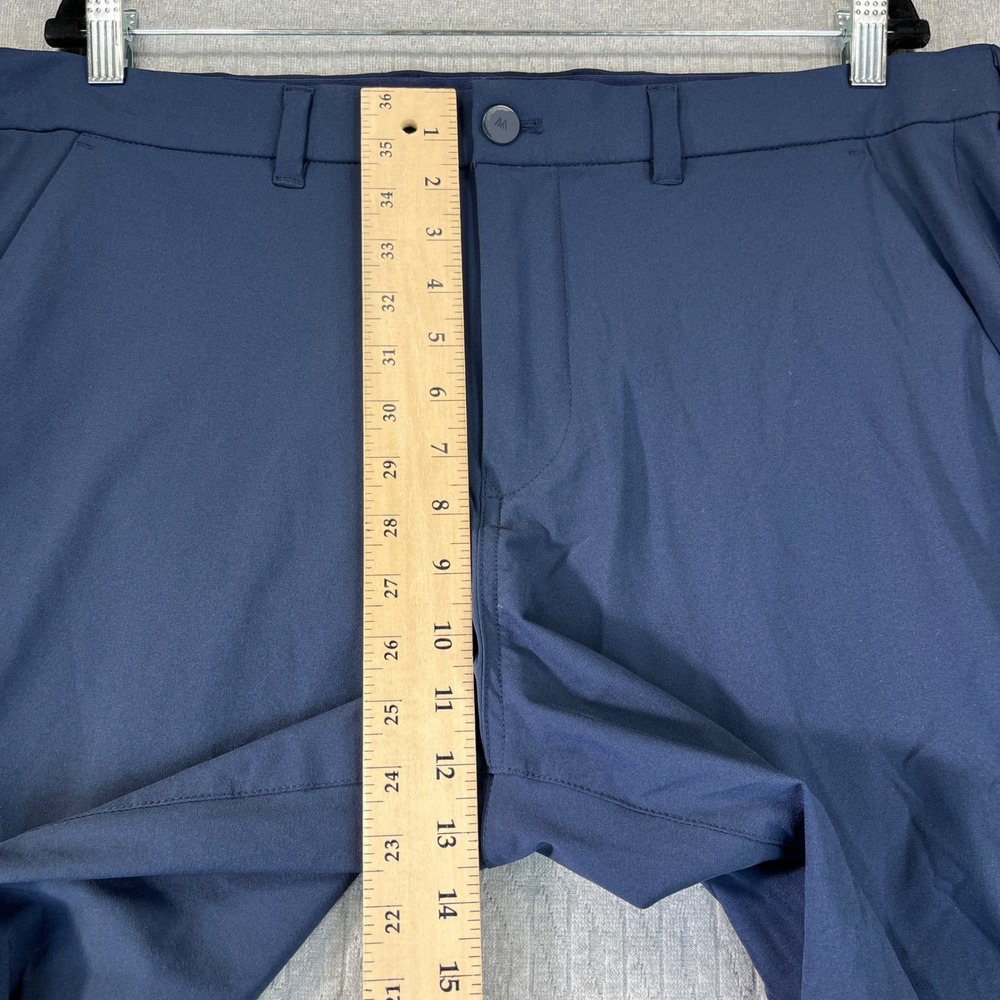 Mizzen+Main Helmsman Slim Fit Performance Golf Dress Pants Men 38W 34L Navy Blue - Picture 7 of 11